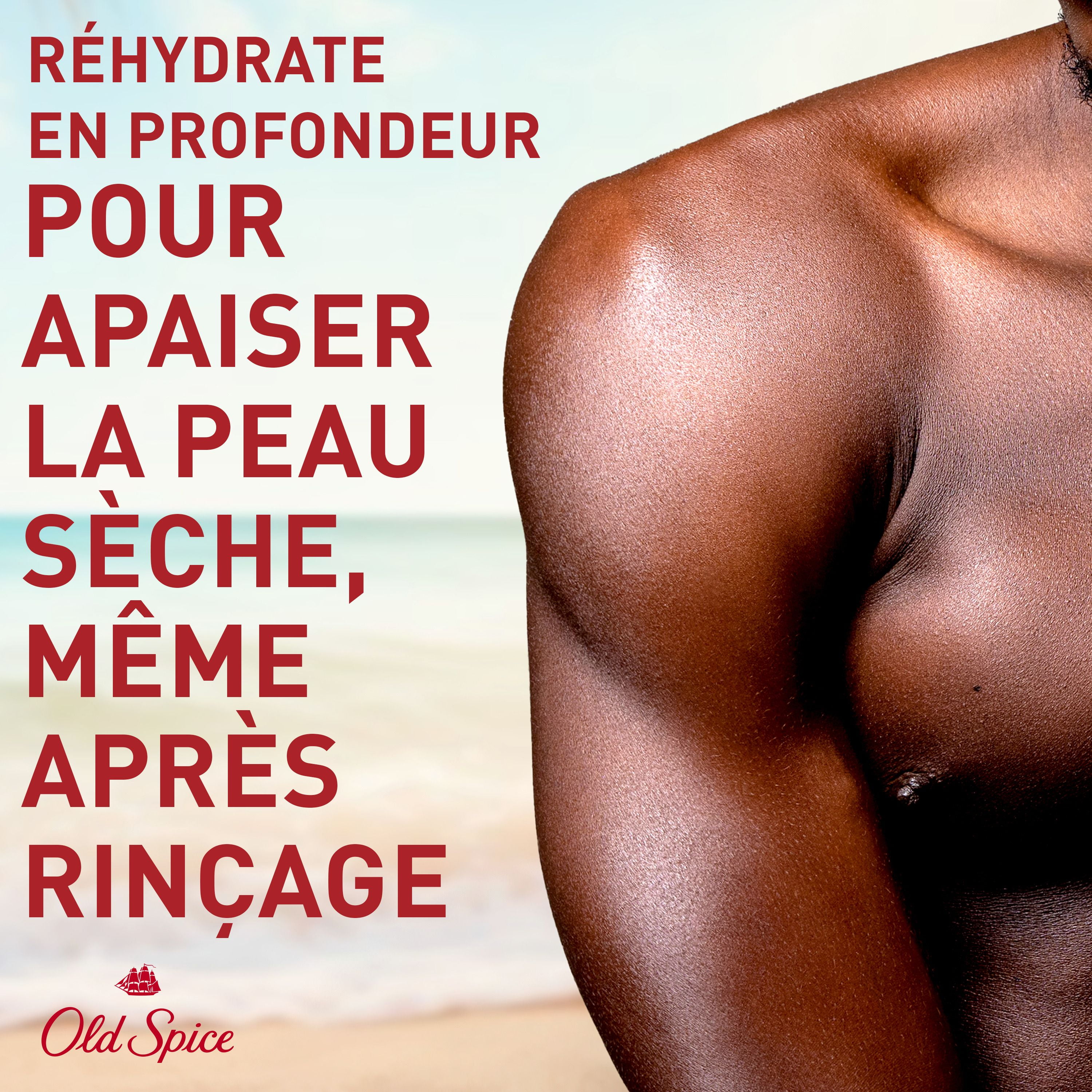 Nettoyant pour le corps pour hommes Old Spice Super Hydratation, Vanille + karité, hydratation régénératrice 24 heures sur 24, 7 jours sur 7 591ML
