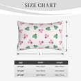 thumbnail image 4 of Naloa Flower on ladybirds Pillowcase, Cool Pillowcase, Lightweight, Breathable, Skin Friendly Pillowcase, Hidden Zipper (No pillow core)-14"x20", 4 of 6