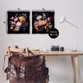 thumbnail image 4 of Stupell Industries Exquisite Floral Arrangement Plants & Flowers Painting Black Floater Framed Canvas Art Print Wall Art, 18 x 18, Set of 2, 4 of 10
