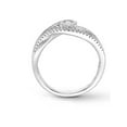 thumbnail image 2 of 1 Ct Diamond Multi Row Diamond Woven Right Hand Ring 10k White Gold, 2 of 3