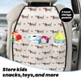 thumbnail image 4 of Goofa Dachshund Dog Puppy Pattern Car Back Seat Protector for Kids (2 Pack) ,Anti-kick Storage Mat for Car Seats,Shields from Footprints, 4 of 6