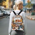 thumbnail image 7 of FORMRS Mini Backpack Purse for Women Quilted Travel Daypack Casual Shoulder Bag, Autumn Day Pattern, 7 of 7