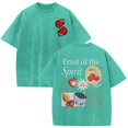 thumbnail image 6 of Fruit of the Spirit Christian Graphic T Shirts for Men Vintage Washed Oversized Tshirt Faith Back Print Religious Short Sleeve Casual Tops for Streetwear Summer, 6 of 6