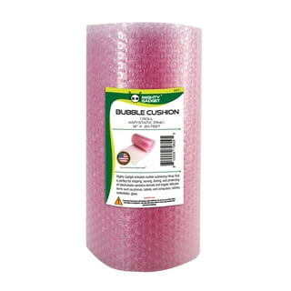 supplyhut 3/16” Anti-Static Small Bubble Cushioning Wrap Padding Roll 50′ x  12” Wide 50FT, Pink 0-5867-3797-9 - Office Optima