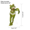 thumbnail image 2 of Set of 4 Cute Frog Figurines Hanging Animal Statue,Resin Pot Hanging Climbing Frog Sculpture Outdoor Statues Ornaments Décor for Flower pot/Fence, Yard Art Figurines for Patio Lawn House, 2 of 11