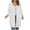 White, variant on larppty Long Hoodies for Women Zip Up Double Zipper Fleece Jacket Tunic Sweatshirts Fall Winter Fashion Clothes White, XL