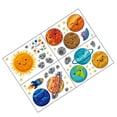 thumbnail image 2 of Billuyoard 1 Juego de pegatinas de pared de dibujos animados universo planeta estático DIY pared calcomanía niños juguetes papel tapiz reutilizable para Decoración del hogar Billuyoard HA005396-00, 2 of 6