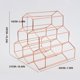 thumbnail image 2 of Geometric Iron 6 Bottle Wine Rack Metal Freestanding Kitchen Storage Stand, 2 of 2