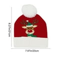 thumbnail image 2 of Light up Christmas Hats LED Christmas Beanie, Knitted Light Up Christmas Hats, Flashing Winter Knitted Cap Gifts Holiday Party Favors for Women Men Girls Boy, 2 of 5