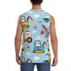 thumbnail image 4 of Balery Building Truck Camisetas sin mangas para hombre, absorbe la humedad y protege contra el mal olor.-X-Large, 4 of 7