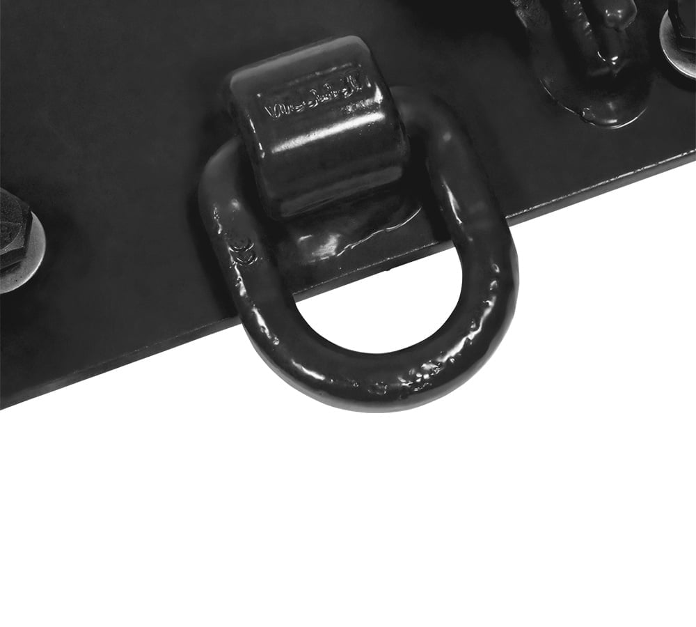 5-1/2"x22" Black Tractor Bucket Grab Hooks Bolt 2" Hitch Receiver for Deere 1025R 2320 2520 2720 2025R 2032R 2038R 3032E 4010 Tractor Bolt on Plate w/D-Ring & Grab Hooks - 4,700 lbs