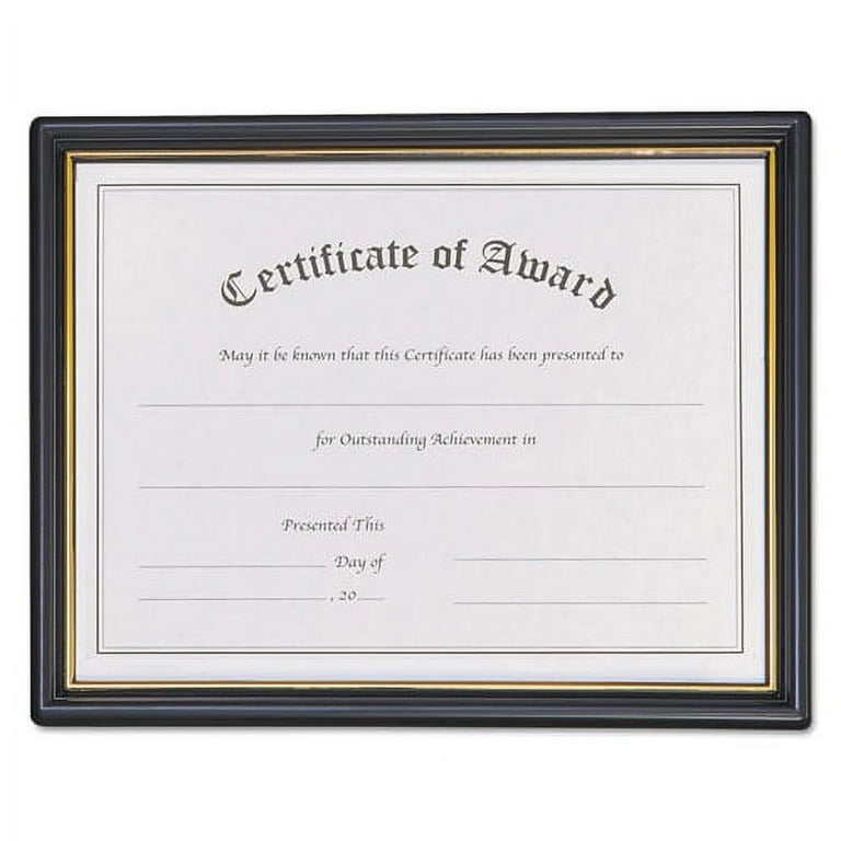 Economy Framed Achievement/Appreciation Awards, 11 x 8.5, Horiztontal Orientation, White with Black Border Economy Framed Achievement/Appreciation Awards, 11 x 8.5, Horiztontal Orientation, White with Black Border