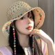thumbnail image 1 of Wide Brim Straw Sun Hat For Women Foldable Summer Beach Hat Straw Woven Cap For Hot Weather Stylish Travel Accessory For Girl, 1 of 3