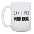 thumbnail image 2 of ThisWear Dog Lovers Gifts Can I Pet Your Dog Cup Set Humorous Mugs 2 Pack Gift 15oz Coffee Mugs, 2 of 4