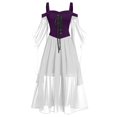 thumbnail image 1 of LINMOUA Women Plus Size Cold Shoulder Butterfly Sleeve Halloween Gothic Dress, 1 of 8