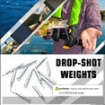thumbnail image 2 of czcpp-Lead Shot Fishing Weights Tackle Drop Saltwater Weight Sinker Fishing Lead Drop Fishing Sinker Shot Cylinder Removable, 2 of 4