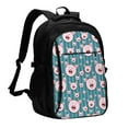 thumbnail image 1 of Easygdp Funny Pig Faces Mochila para Laptop de Viaje con Puerto USB, Mochila para Laptop con Puerto de Carga USB para Mujeres y Hombres, 1 of 7