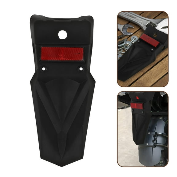 WHAMVOX Rear Mudguard and Reflector Kit for Dirt Bikes Motorcycles Scooters Black Splash Guard for Rear Wheel