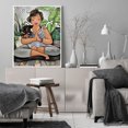 thumbnail image 3 of Cuadros Decorativos Pintura de diamante 5D meditando mujer gorda taladro redondo completo pared DIY arte artesanal Sywqhk Nuevos Originales, 3 of 9