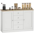 thumbnail image 1 of HOMCOM Sideboard Buffet Cabinet, Kitchen Cabinet with Storage, White, 1 of 10