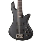Schecter Stiletto Studio-5 5 String Bass Guitar (See Thru Black Satin)