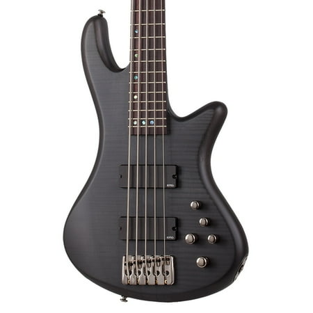 Schecter Stiletto Studio-5 5 String Bass Guitar (See Thru Black Satin)