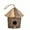 As shown, variant on Outdoor Bird House, Wooden Bird Feeder, Wall Mounted Garden Bird House with Lanyard, Natural Wood Hanging Bird Habitat for Garden and Home Decor