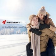SAVIOR HEAT Upgraded Heated Glove Liners for Men & Women, Thin Rechargeable Gloves with Graphene Heating, Touchscreen Compatible, Fast Charge Warmth for Winter Sports & Outdoor Use