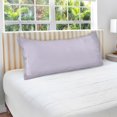 thumbnail image 4 of Light Purple Plush Pillow Cases Body Size Ultra Soft Warm Pillowcases with Zipper 20"x54", 4 of 9