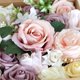 thumbnail image 2 of Flores artificiales, flores de seda falsas para hacer ramos, centros de mesa, arreglos florales, fiestas, baby showers, decoraciones para el hogar (peonía violeta y rosa), 2 of 5