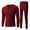 Wine, variant on Wlynlyn Mens Thermal Underwear Sets 2 Piece Soft Warm Outfits Fall Winter Casual Comfy Base Layer Cold Weather Top Bottom