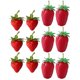 thumbnail image 1 of KAKOWELY 12 piezas de decoraciones de fresas artificiales, modelos de fresas, adornos de frutas falsas, decoraciones fotográficas, 1 of 5