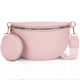thumbnail image 1 of Bolso Bandolera Mujer, Riñonera Mujer Piel Sintética con Billetera, Bolsos Modernos con Correa Ancha para el Hombro, Bolso Pequeño de Hombro con Cremallera y Correa de Hombro Intercambiable, 1 of 6