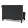 thumbnail image 3 of Siena Lounge Reception Armless Loveseat / Black Steel Legs / Dark Gray / Black, 3 of 5