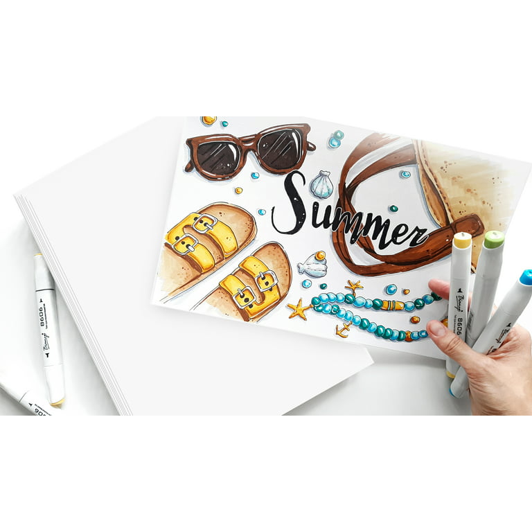 Bianyo Alcohol Marker Blending Card Paper 11 x 14 150 Sheets 110 LB –  LOOKART INC
