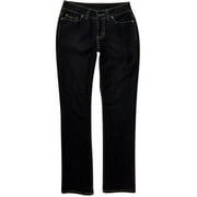 Women's Petite Rhinestone Embroidery Straight-Leg Jeans