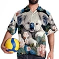 thumbnail image 4 of Koala Men's Short Sleeve Beach Button Down Casual Printed Summer Shirts - Unisex, 4 of 6