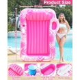 thumbnail image 2 of Tumbona inflable para bronceado con forma de flotador Turnmeon, 72 x 47 cm, con rociador, 2 of 6