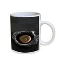 thumbnail image 1 of KuzmarK Coffee Cup Mug Pearl Iridescent White - American Flag Bullet Hole, 1 of 2