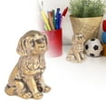 thumbnail image 4 of Unique Brass Dog Figurine for Desk Decoration – for Dog Lovers Exquisite Tea Table Ornament to Enhance Home, 4 of 6
