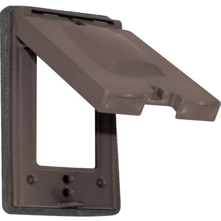 Southwire 10-In-1 Single Gang Multi-Use Bronze Weatherproof Cover WC1V12B-UPC