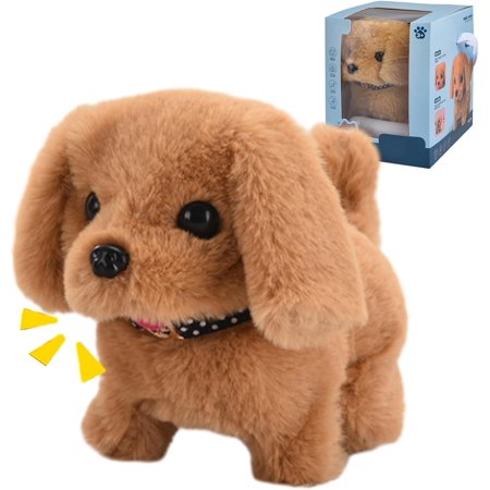 Nicoo - My Realistic Robot Puppy, Robot Dog That Acts Like A Real Dog, 2025 New Robotic Puppy Realistic, Walking, Barking, Tail Wagging (Gold)