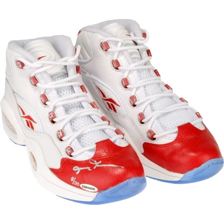 Allen Iverson Philadelphia 76ers Autographed White & Red Reebok Question Sneakers - Limited Edition of 30 - Upper Deck - Fanatics Authentic Certified