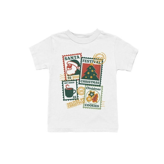 Vintage Christmas Stamp Collection Youth's T-shirt