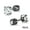 Black, variant on 1 Pair Stainless Steel Stud Earrings CZ Ear Studs Helix Conch Piercings Jewelry-Silver-4mm&2pcs