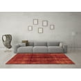thumbnail image 3 of Ahgly Company Indoor Rectangle Abstract Orange Modern Area Rugs, 6' x 9', 3 of 4