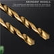 thumbnail image 2 of Broca Helicoidal De Titanio De Acero De Alta Velocidad Abridor De Agujeros Para Carpintería Broca De Acero Juego De Brocas Doradas Para Taladro De Carpintería Ranurado De Agujeros De Carpintero 99Pcs Eigraketly TO004881-00, 2 of 7