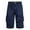 Navy, variant on qolati Cargo Shorts for Men Classic Fit Elastic Waist Summer Shorts Casual Outdoor Work Pants Knee Length Hiking Shorts with Pockets