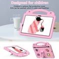 thumbnail image 4 of Kids Friendly Portable Tablet Case for Samsung Galaxy Tab S9/S8/S7 Case, EVA Foam Cute Pattern with Kickstand Cute Cartoon Shockproof PC Case for SM-T870/SM-T875/SM-X700/SM-X706/X710 - Pink, 4 of 8