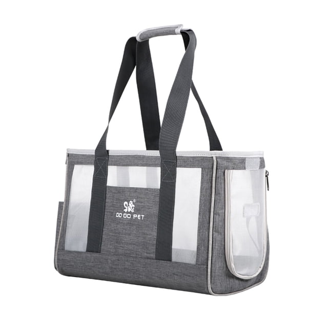 Portátil Gatos para mascotas Perros Portador Gato Perro Bolsa de viaje para mascotas Diseña Tomshoo Gris,El oxford